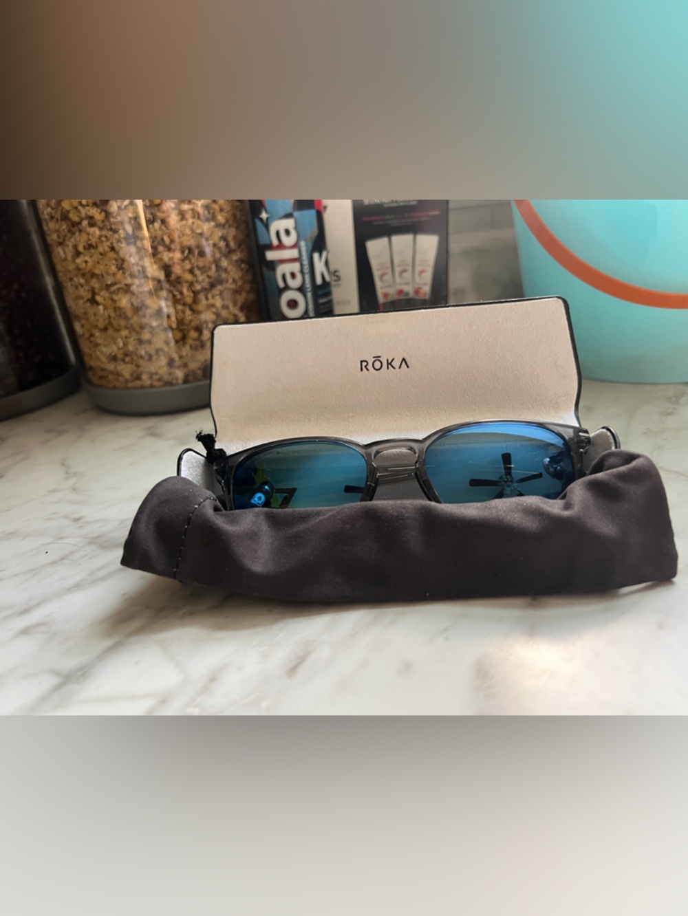Roka Rory Men's Sunglasses with Blue Mirrored Lenses